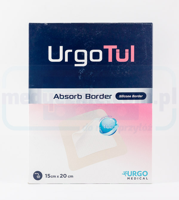 UrgoTul Absorb Border 15x20 cm 1szt